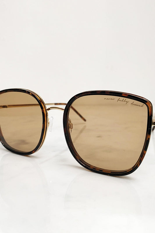 Leopard Wire Frame Sunglasses