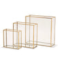 Gold Window Square Vase