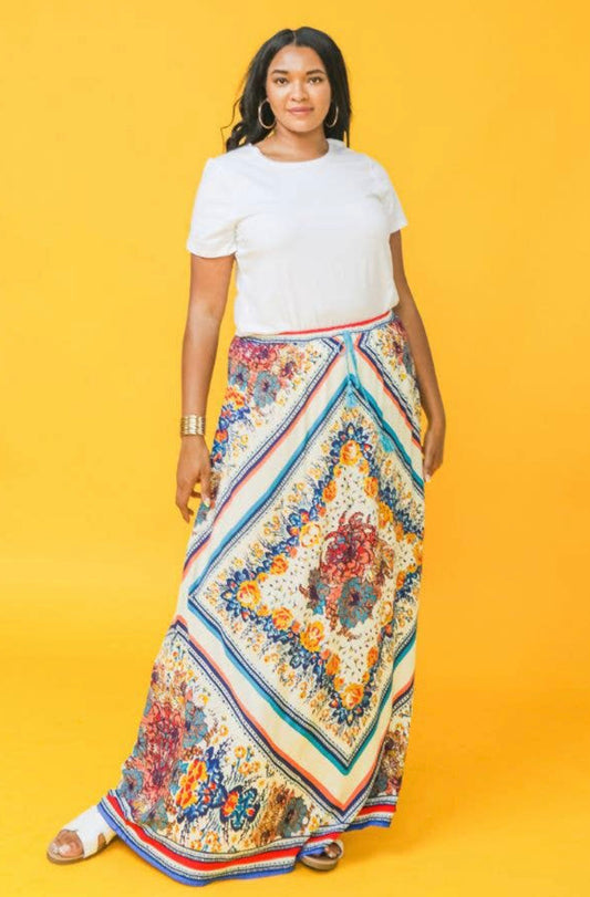 Curve - Print Skirt