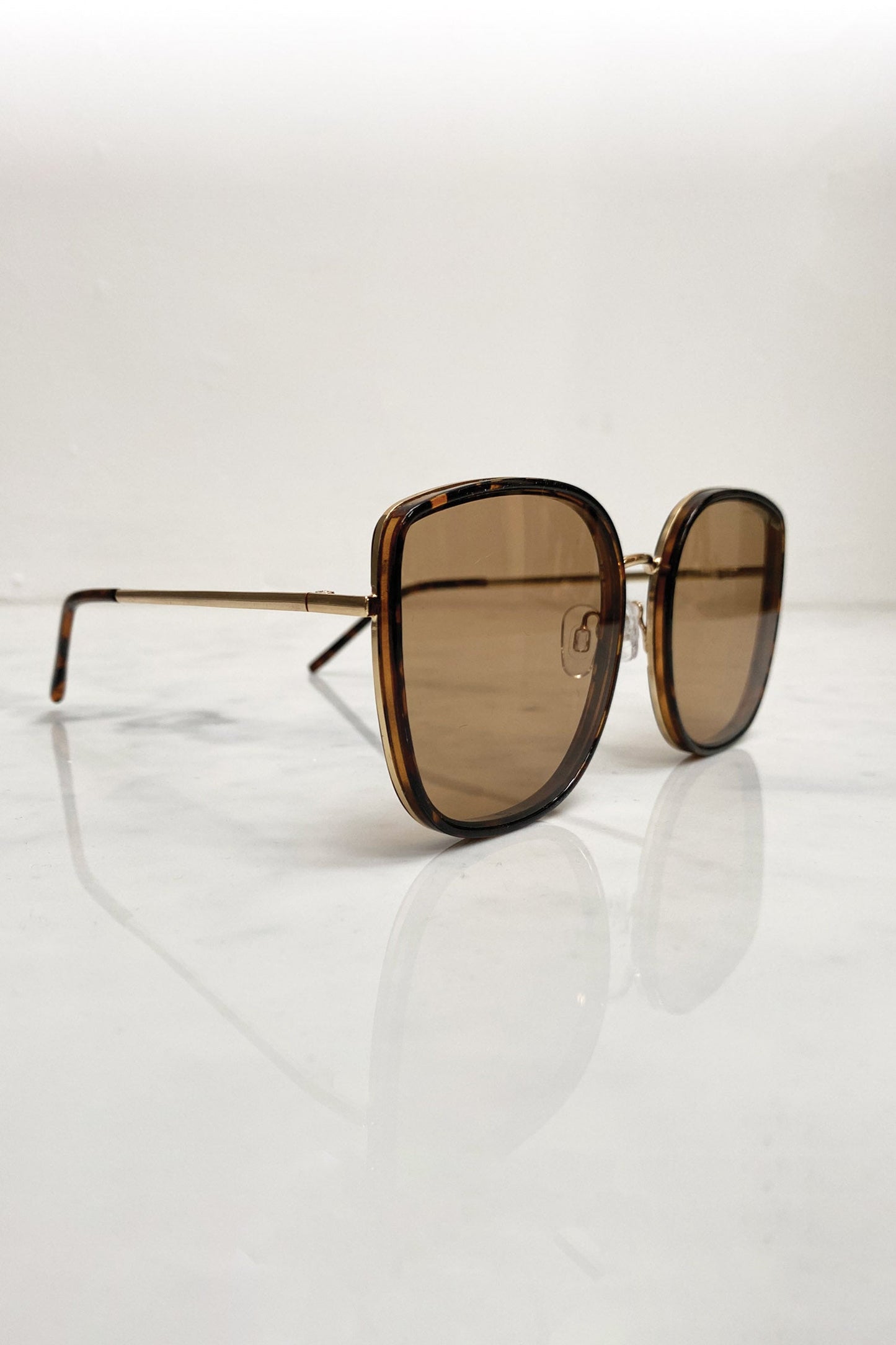 Leopard Wire Frame Sunglasses