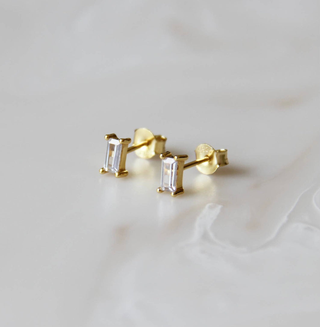 Baguette Stud Earrings