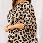Curve - Black & Cream Animal Print Top