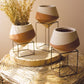 Clay Pot on Wire Stand