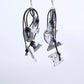Big Love Leatherette Earrings - Silver