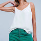 Off White Camisole Top