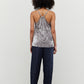 Grey Crushed Velvet Camisole