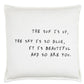White - The Sun is Up - Pillow - 26x26