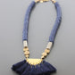 Blue Tassel Necklace
