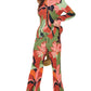 Winter Palm Plisse Top