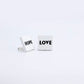Clip on - Love Hope Earrings - White
