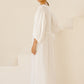 Off White Cotton Shirt Dress