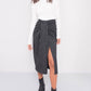 Black Pinstripe Skirt