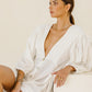 Off White Cotton Shirt Dress