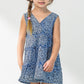 Girl’s Leopard Print Denim Dress