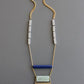 Blue Necklace with Yellow Tassel