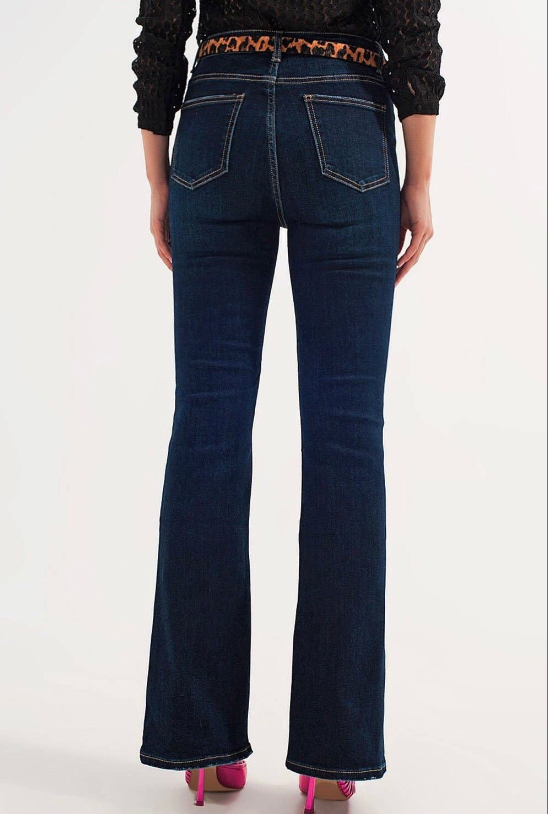 Dark Indigo Flare Jeans