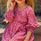 Girl’s Pink Leopard Print Dress