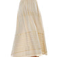 Natural Skirt with Gold Print