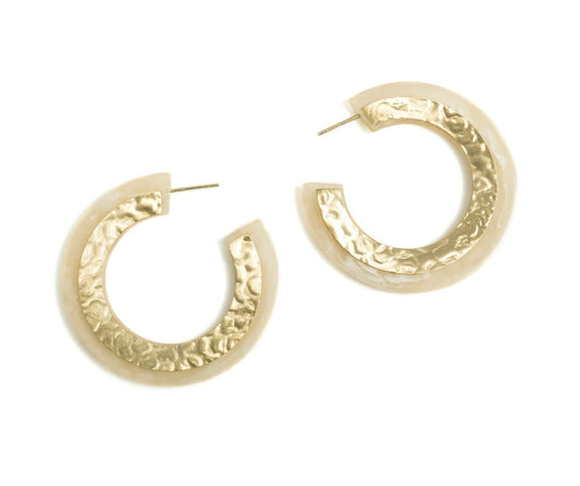 Resin Hoop Earrings