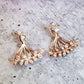 Rose Gold Flower Earrings