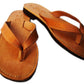 Tan Leather Flip Flops