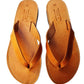 Tan Leather Flip Flops