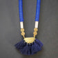Blue Tassel Necklace