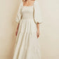 Ivory Tiered Maxi Dress