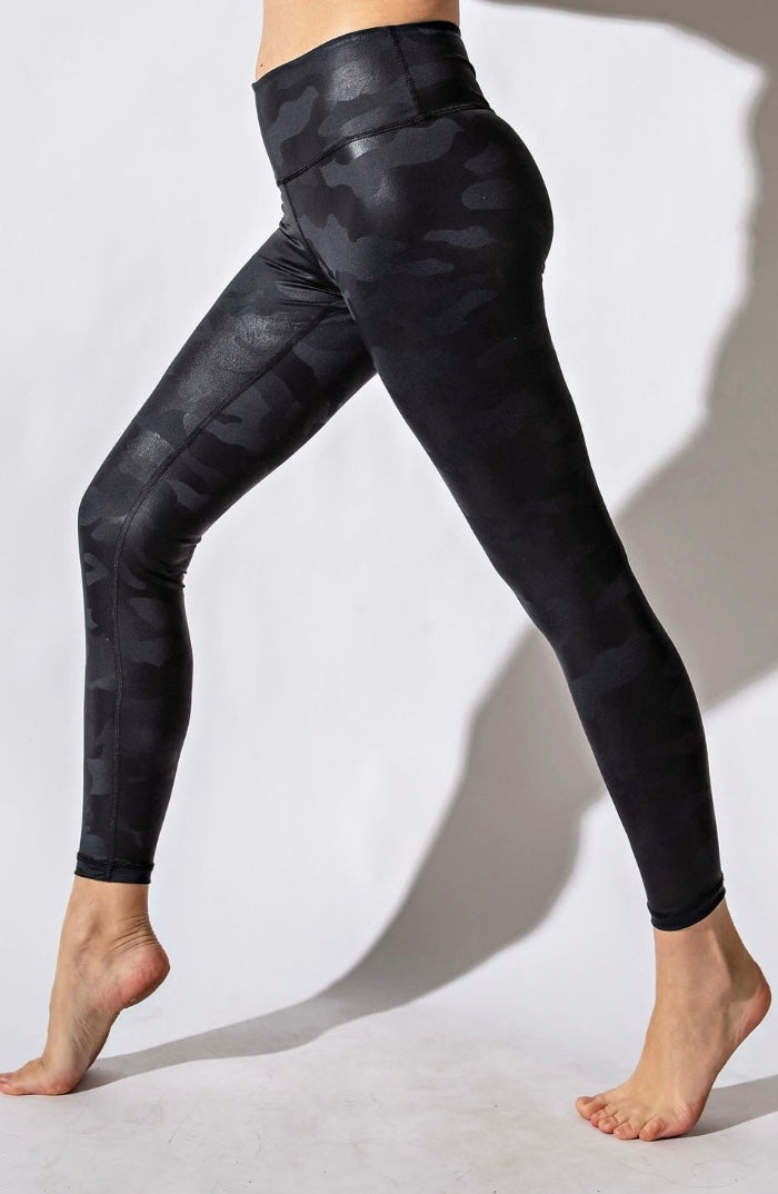 Curve Black Camo Leggings