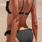 Black Ruffle Trim Bikini